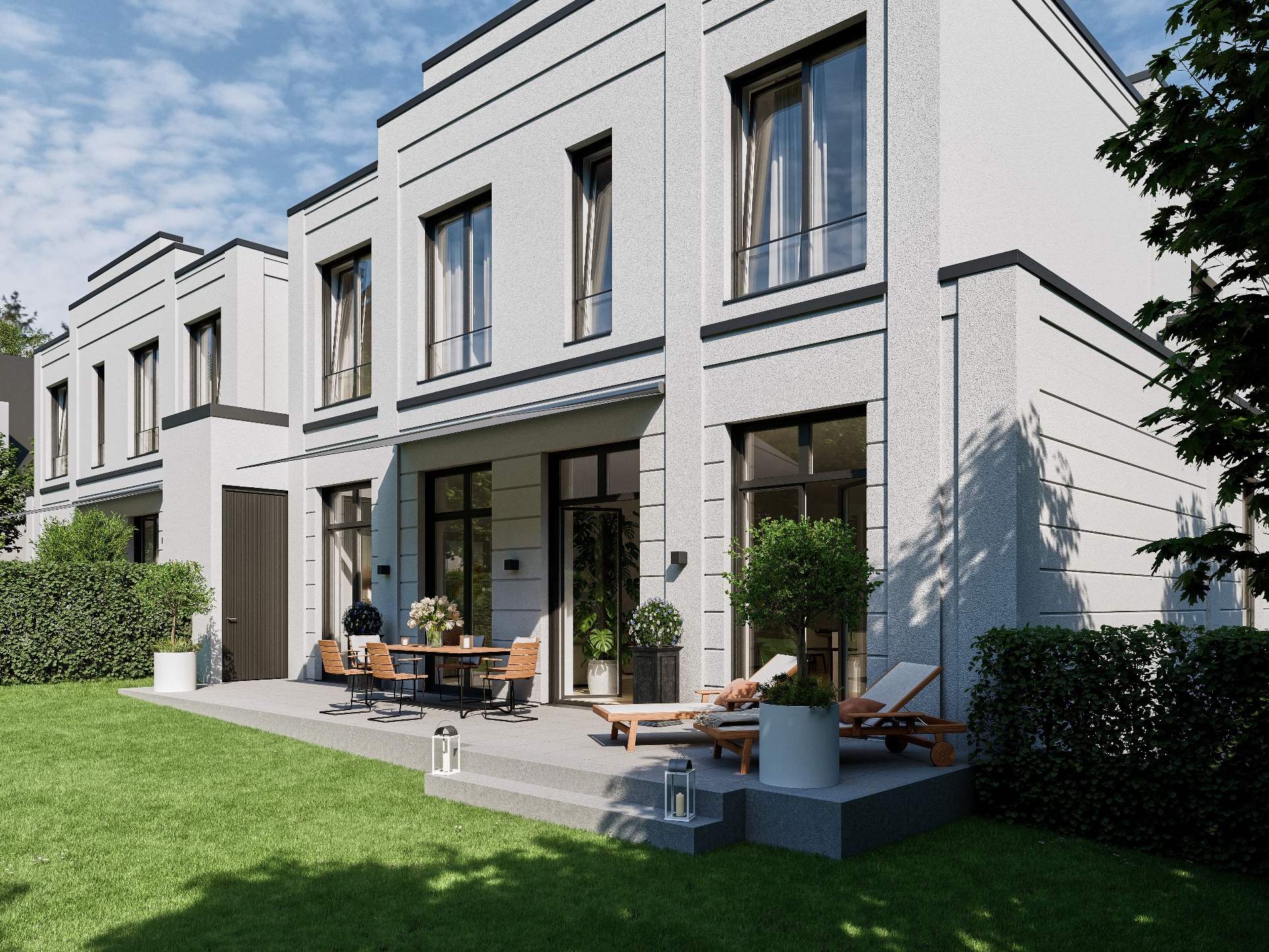Private Terrasse mit Gartenzugang — Villa Aurum
